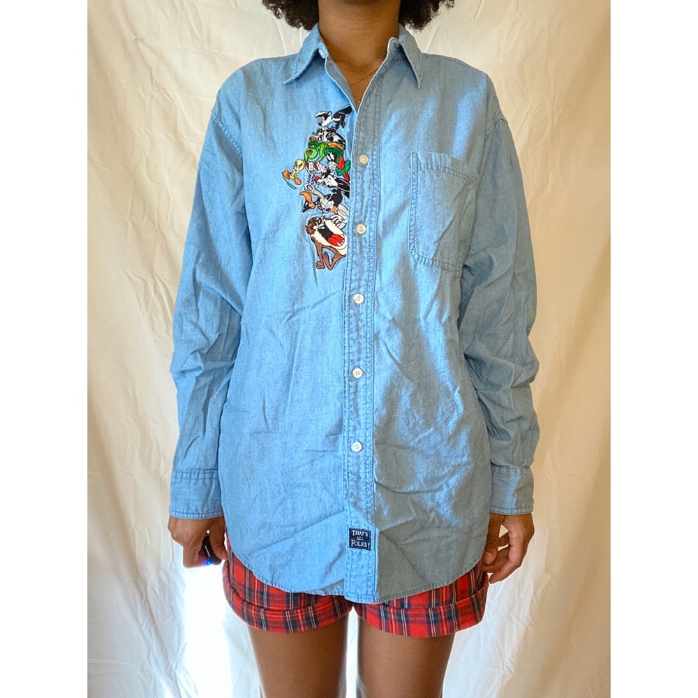 Vintage Looney Tunes Button Up